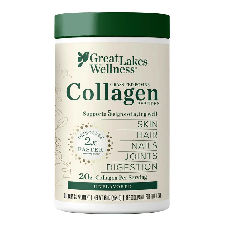 Great Lakes Wellness kolageno peptidai, 454 g pakuotė