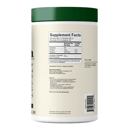 Great Lakes Wellness Collagen Peptides (Hidrolizuotas kolagenas)